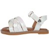 bebe Toddler Girls' Sandals - Open Toe Flat Sandals Comfy Summer Flats for Toddler and Little Kids - 3 of 4