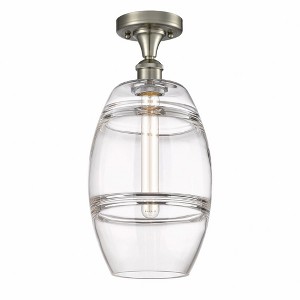 Vaz - 1 Light Semi-Flush Mount In Industrial Style-11.13 Inches Tall and 8 Inches Wide - 1 of 1
