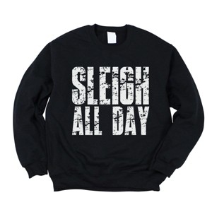 Sleigh All Day Block Distressed - Women's Graphic Sweatshirt - 1 of 4