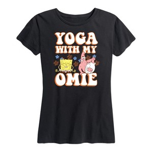 Women's - SpongeBob SquarePants - Yoga with My Omie Short Sleeve Graphic T-Shirt - 1 of 4