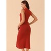 Seta T Women's Sleeveless Ribbed Knit Midi Sweater Dress - 4 of 4
