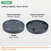 Unique Bargains Indoor Outdoor Durable Rolling Plant Stand with Wheels 2 Pcs - 3 of 4