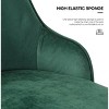 Bekrvio Swivel Barstools with Back, Counter Height, Velvet Upholstered - 3 of 4