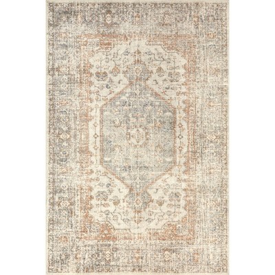Nuloom Jacquie Pet Friendly Machine Washable Vintage Floral Area Rug