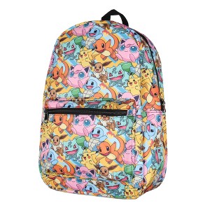 Pokemon Backpack Sublimated Character Laptop School Travel Backpack - 1 of 4