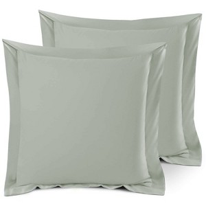 Nestl Soft Pillow Shams Set of 2, Double Brushed Microfiber Pillow Covers, Premium Pillow Shams With 1.5” Flange - 1 of 4