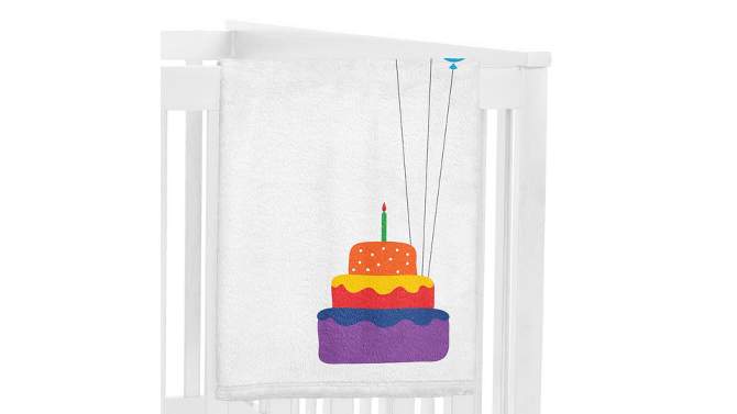 Sweet Jojo Designs Gender Neutral Unisex Baby Milestone Blanket Baby Footprints Multicolor, 2 of 8, play video