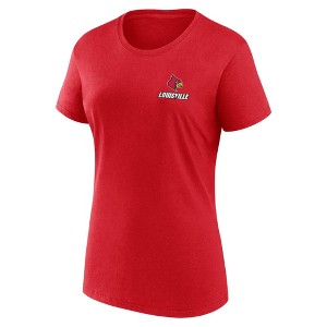 NCAA Louisville Cardinals Women's Bi-Blend Crew T-Shirt - 1 of 3