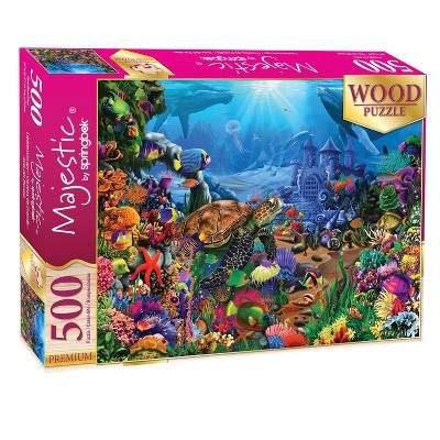 Springbok Underwater Seascape Wooden Jigsaw Puzzle - 500pc
