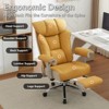 Efomao Ergonomic Office Chair 450LBS with Foot Rest, High Back PU Leather Executive Chair with Lumbar Support and Adjustable Armrests - 2 of 4