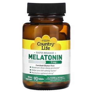 Country Life Melatonin, 3 mg, 90 Tablets - 1 of 2