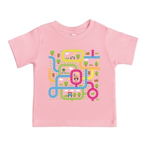 Leo The Truck Colorful Roads - Toddler Short Sleeve Graphic T-Shirt - 1 of 3