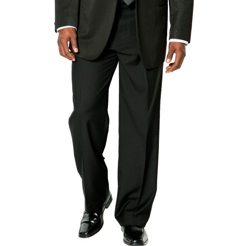 Haggar H26 Men's Premium Stretch Signature Straight Suit Pants - Black :  Target