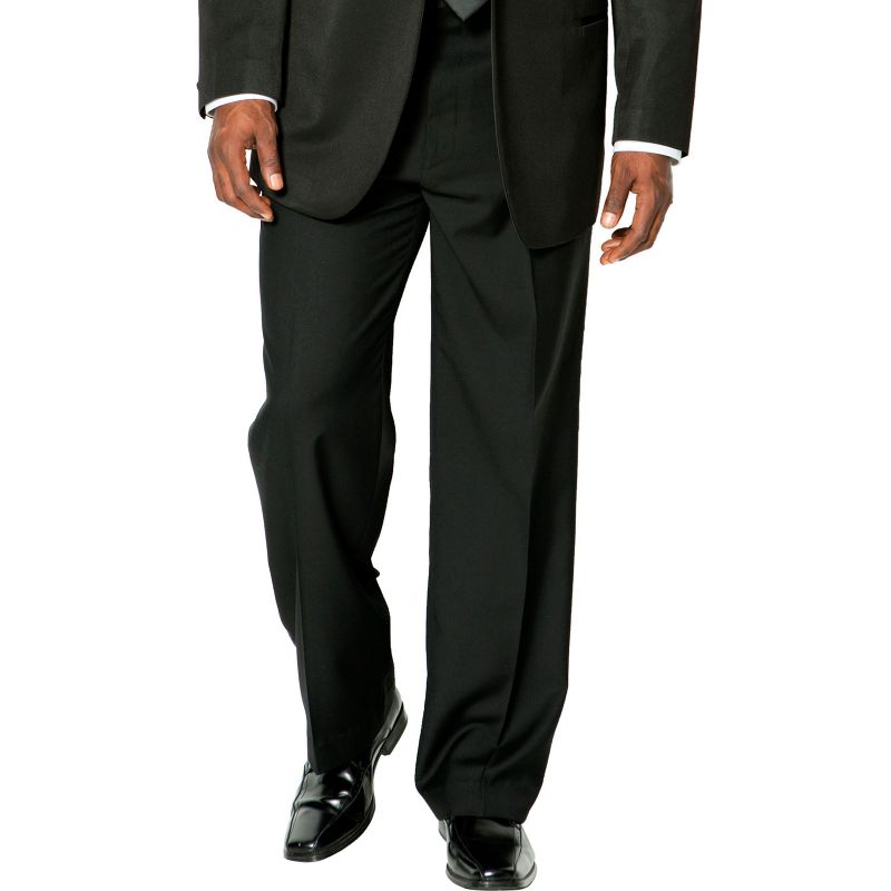 KingSize Men's Big & Tall  Plain Front Tuxedo Pants, 1 of 3