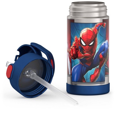 Thermos Kids' 12oz Stainless Steel FUNtainer Water Bottle with Bail Handle - Spider-Man