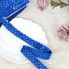 Sewing Sequin Trim 0.9 Inch 4 Row, 25 Yards Glitter Sequin Ribbon Metallic Stretch Bling Strip DIY Craft Decoration - 3 of 4