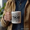 Teacher Label Personalized Mug, Funny Barcode for Dedicated Educators Gift with Custom Name Non-Custom 12oz - 3 of 4