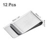 Unique Bargains Stainless Steel Slim Clips for Food Bag Sealing Paper File Photo - 2 of 4