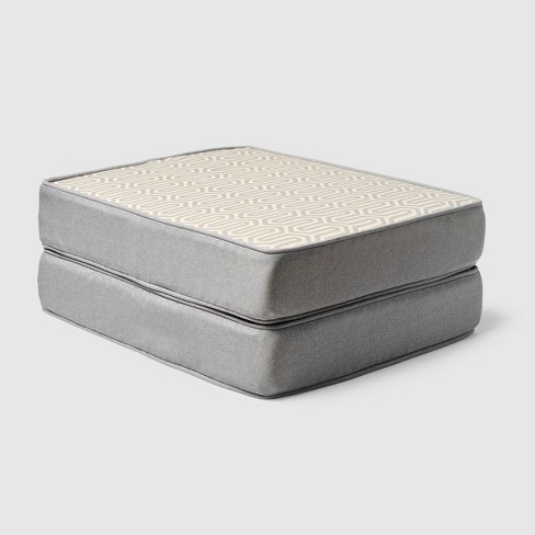 2pk Rolston Outdoor Ottoman Replacement Cushions Gray Grand