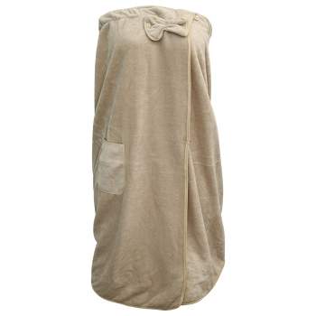 Unique Bargains Shower Wrap Towel for Women Adjustable Closure Bath Wrap with Pocket 1 Pc