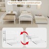 SeaCamel Heavy Duty Twin Over Full Metal Bunk Bed - Removable Stairs, 12" Under-Bed Storage, White for Teens & Adults - 4 of 4