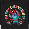Men's - Lilo and Stitch - Merry Everything Graphic Fleece Sweatshirt - 2 of 4