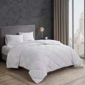 Okak All Size Cotton Down Diamond Quilting Alternative Featherless Bed Comforter,Comfortable Silky Soft Quilt Bedding for Cold Weather - 1 of 4