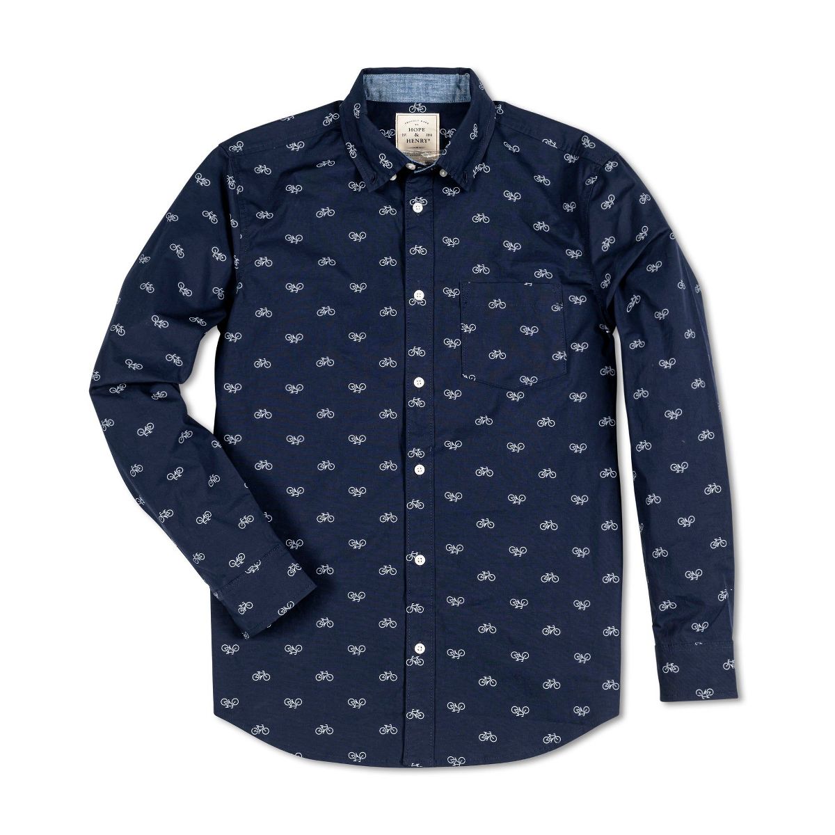 Hope & Henry Mens' Long Sleeve Stretch Poplin Button Down Shirt - thumbnail 5