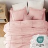 3-4 Pcs Comforter Set with Sheet Grid Pinch Pleat Soft Boho Bedding. - 4 of 4