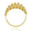 Guili Gold-Plated CZ Cluster Ring, a radiant and sophisticated piece designed to shine. Available in Sizes 6, 7, 8. - 2 of 3