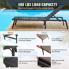 VEVOR Chaise Lounge Chairs Outdoor, Aluminum Patio Lounge Chairs with Adjustable 5-Position, Folding Pool Lounge Chairs - 3 of 4