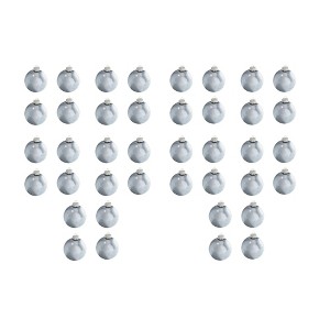 Northlight 40ct Sky Blue Shiny Finish Glass Christmas Ball Ornaments - 1.5" (40mm) - 1 of 3