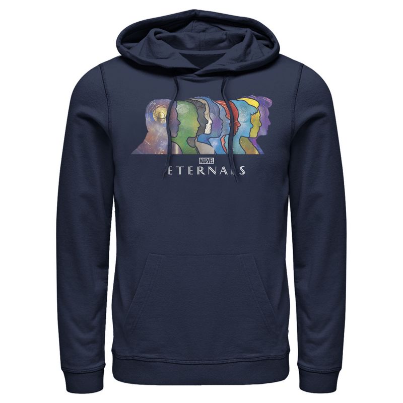Men's Marvel Eternals Silhouettes Pull Over Hoodie, 1 of 5