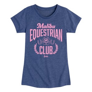 Girls' - Barbie - Malibu Equestrian Club Fitted Short Sleeve Graphic T-Shirt - 1 of 4