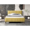 Omax Decor,Spencer Wood/Fabric Upholstered Queen Platform Bed - 4 of 4