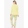 Dreams & Co. Plus Size Long Sleeve Knit PJ Set - 3 of 4