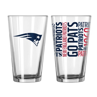 NFL New England Patriots Pint Glass Gift Set - 2pk