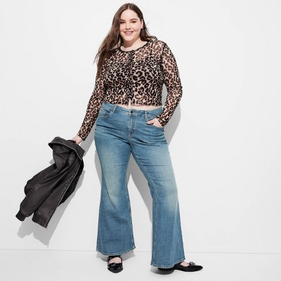 Women's Mid-Rise Flare Jeans - Wild Fable™