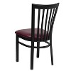 Emma and Oliver 2 Pack School House Back Metal Restaurant Chair - 3 of 4