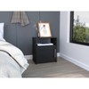 NicBex 19.88 inch Wide Nightstand with 1 Cabinet,Modern Side Table with Storage Space and Open Shelf,Bedside Table for Bedroom,Living Room - 2 of 4
