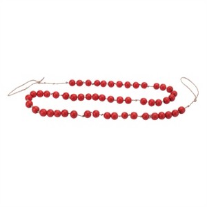 Wood Beaded String Garland (Set of 2) - 1 of 2