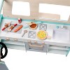 Svan Food Truck Wooden Playset- 20 Fun Toy Pieces Including Cook Top, Steering Wheel, Sticker Sheet for Kids Name, Includes Food Tray, Pizza Slices - image 2 of 3