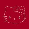 Girls' Hello Kitty Rhinestone Short Sleeve Graphic T-Shirt - Red - 3 of 3