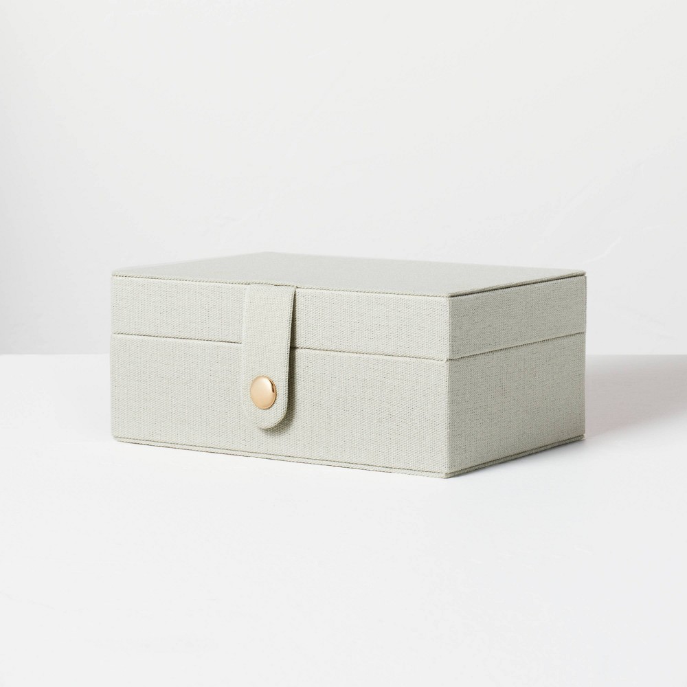 Photos - Accessory Small Fabric Storage Box Light Green - Hearth & Hand™ with Magnolia