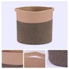 Unique Bargains Handcrafted Cotton Rope Woven Hidden Handles Storage Bin - 3 of 4