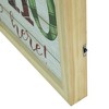 Northlight 19.75" LED Lighted Plaid 'Ho Ho Ho' Wooden Christmas Wall Sign - 4 of 4