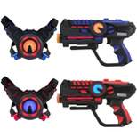 ArmoGear Laser Tag Guns with Vests Set of 2 - Black