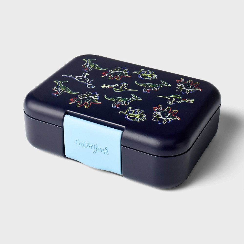 Deluxe Bento Box 4pc - Cat & Jack™ Dino: Snap Closure, Dinosaur Pattern