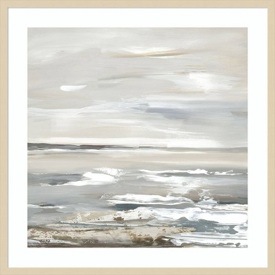 Oceanic Dreams Abstract Coastal Framed Wall Art Print