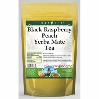 TerraVita Black Raspberry Peach Yerba Mate Tea (25 tea bags, ZIN: 563446, 1-Pack)